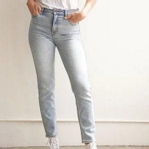 Brooke Slim Straight Jeans, Light Wash - Size 13